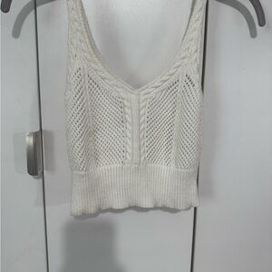 Me to We PacSun Cream Knit Crop Top